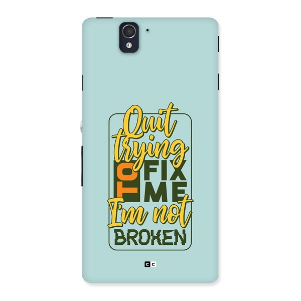 Not Broken Back Case for Xperia Z