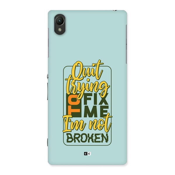 Not Broken Back Case for Xperia Z1