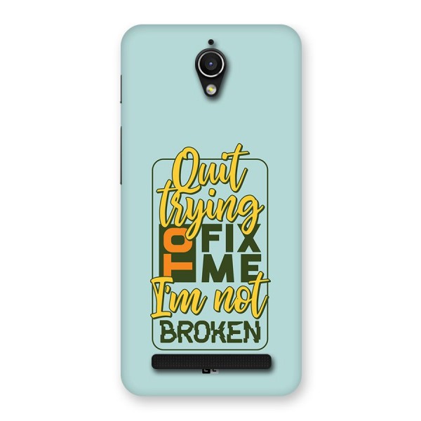 Not Broken Back Case for Zenfone Go