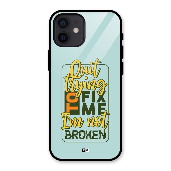 Not Broken Back Case for iPhone 12