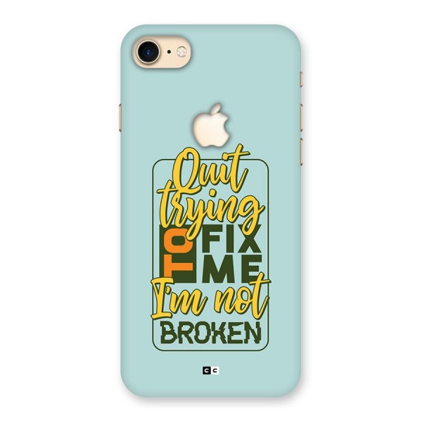 Not Broken Back Case for iPhone 7 Apple Cut