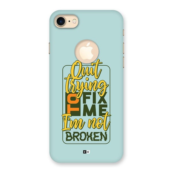 Not Broken Back Case for iPhone 8 Logo Cut