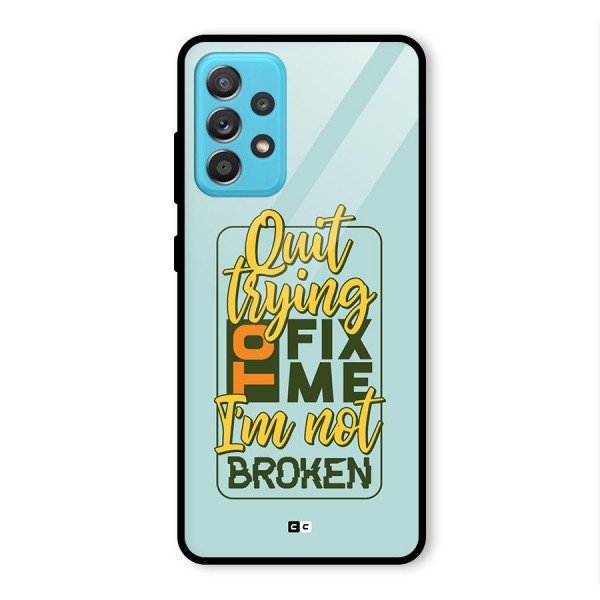 Not Broken Glass Back Case for Galaxy A52s 5G