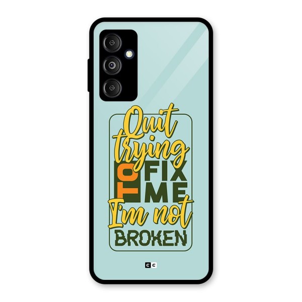 Not Broken Glass Back Case for Galaxy M14 5G