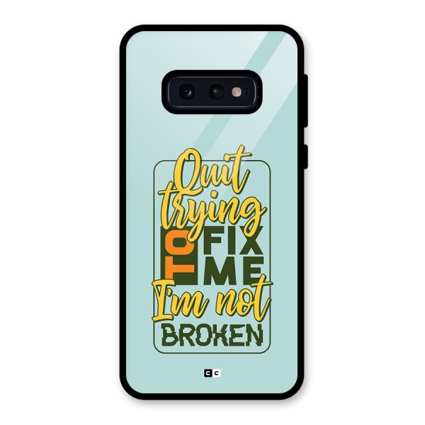 Not Broken Glass Back Case for Galaxy S10e