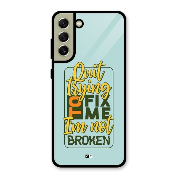 Not Broken Glass Back Case for Galaxy S21 FE 5G