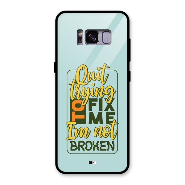 Not Broken Glass Back Case for Galaxy S8