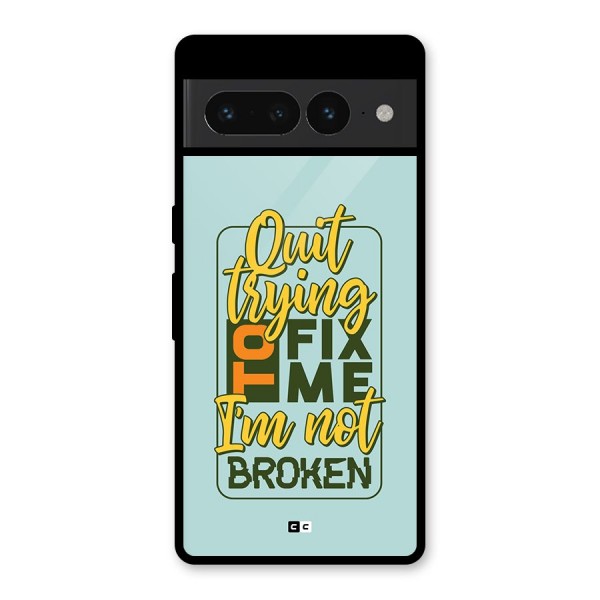 Not Broken Glass Back Case for Google Pixel 7 Pro