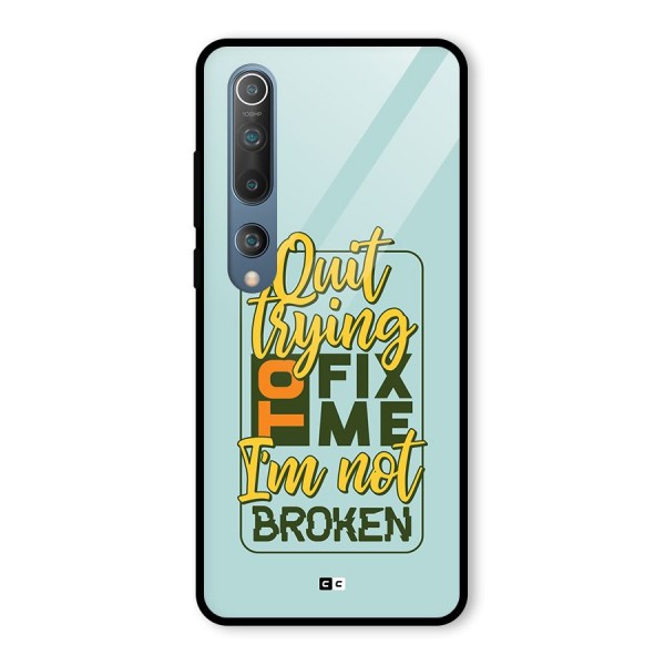 Not Broken Glass Back Case for Mi 10