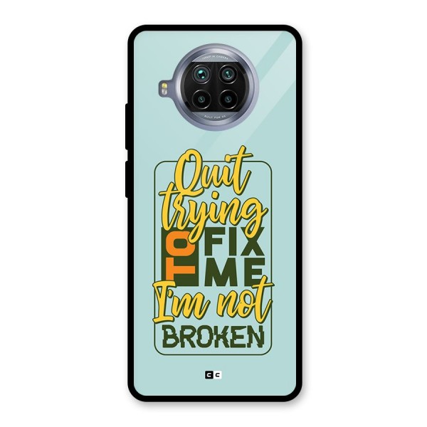 Not Broken Glass Back Case for Mi 10i