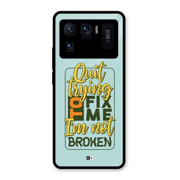 Not Broken Glass Back Case for Mi 11 Ultra