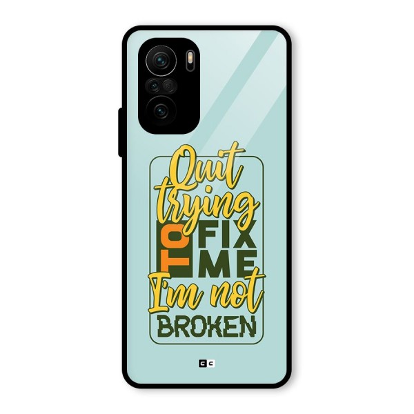 Not Broken Glass Back Case for Mi 11x