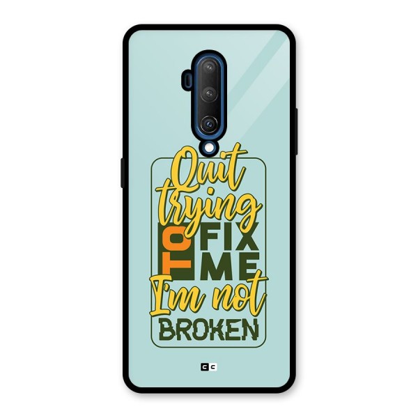 Not Broken Glass Back Case for OnePlus 7T Pro