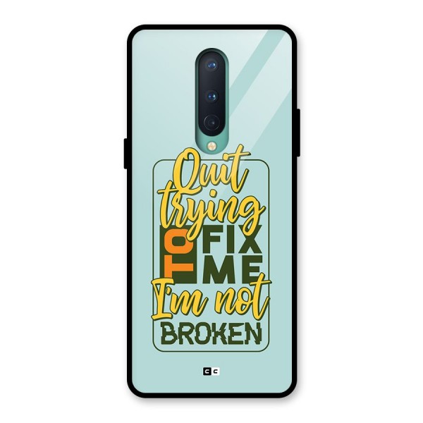 Not Broken Glass Back Case for OnePlus 8