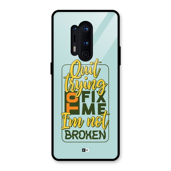 Not Broken Glass Back Case for OnePlus 8 Pro