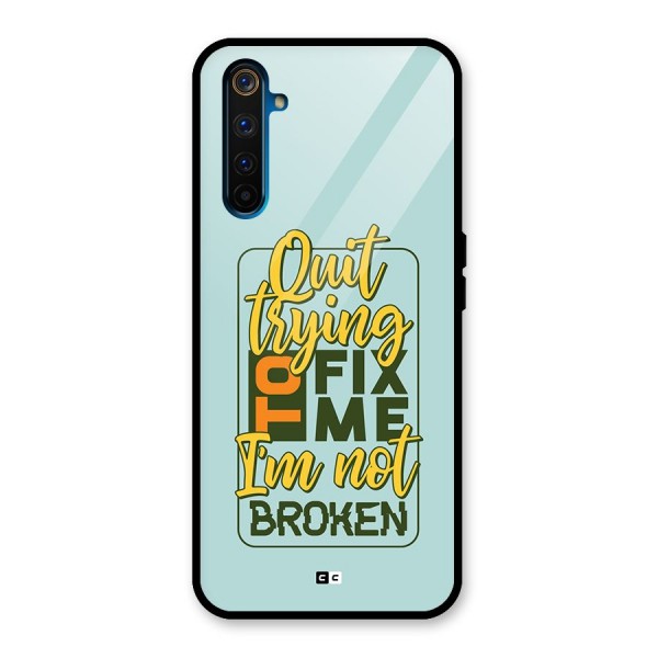 Not Broken Glass Back Case for Realme 6 Pro