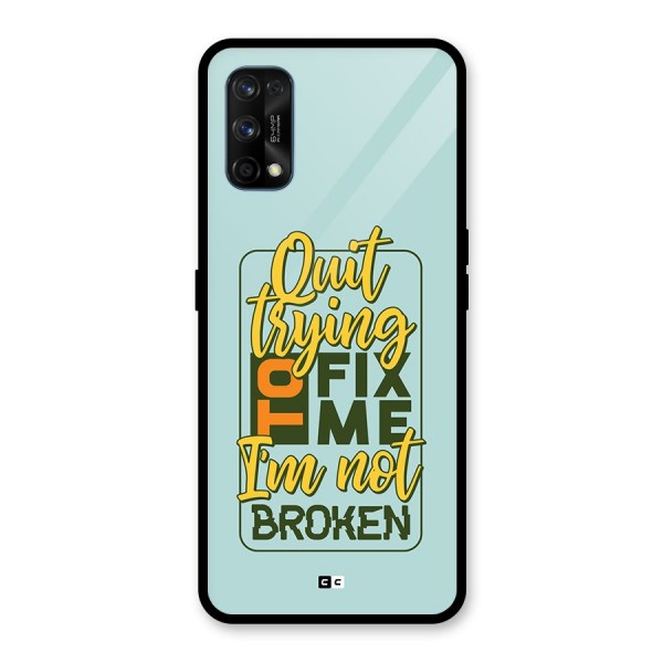 Not Broken Glass Back Case for Realme 7 Pro