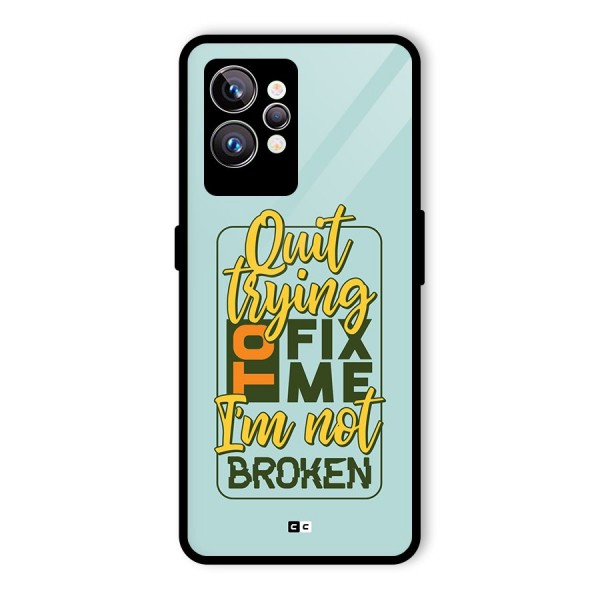 Not Broken Glass Back Case for Realme GT2 Pro