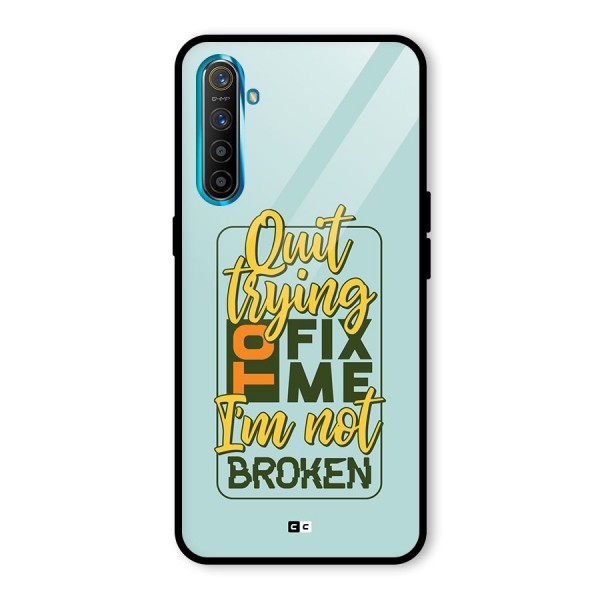 Not Broken Glass Back Case for Realme X2