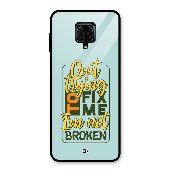 Not Broken Glass Back Case for Redmi Note 10 Lite