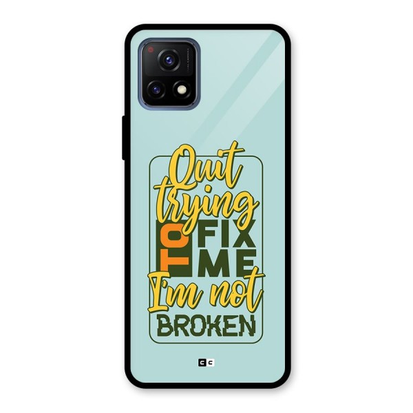 Not Broken Glass Back Case for Vivo Y72 5G