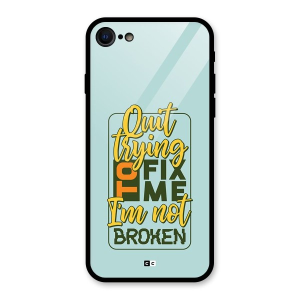 Not Broken Glass Back Case for iPhone 8