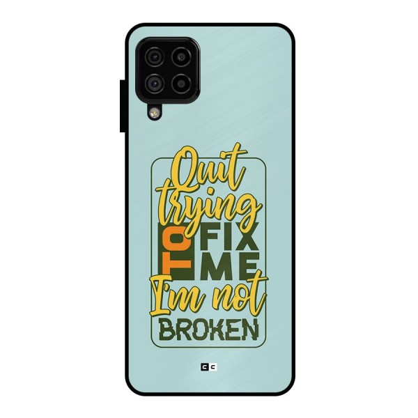 Not Broken Metal Back Case for Galaxy A22 4G