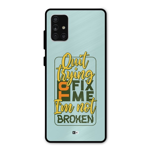 Not Broken Metal Back Case for Galaxy A71