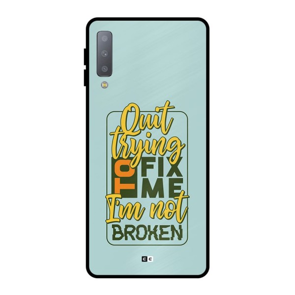 Not Broken Metal Back Case for Galaxy A7 (2018)