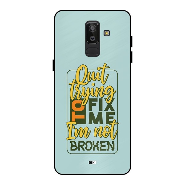 Not Broken Metal Back Case for Galaxy J8