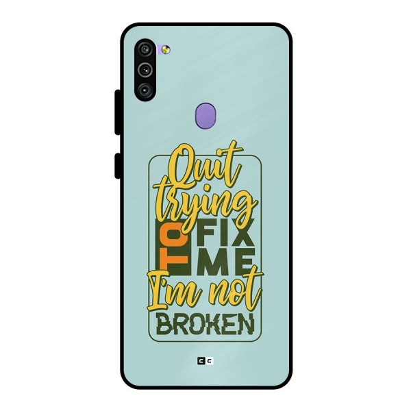 Not Broken Metal Back Case for Galaxy M11