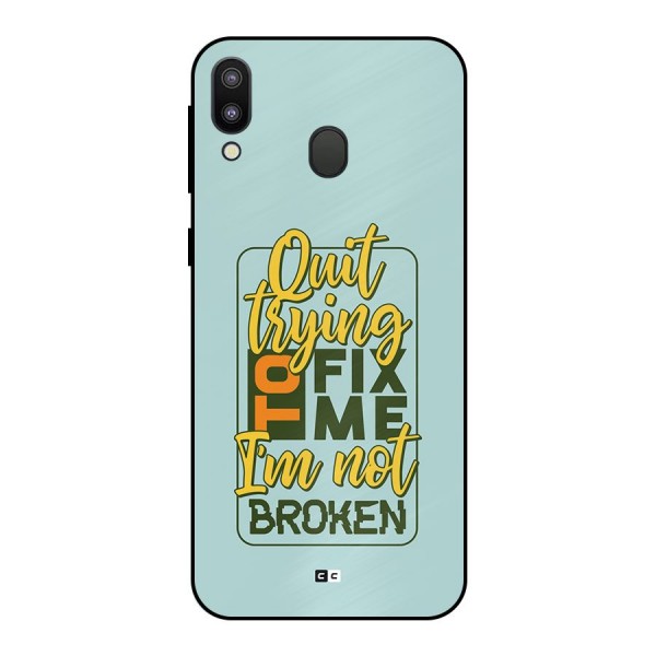 Not Broken Metal Back Case for Galaxy M20