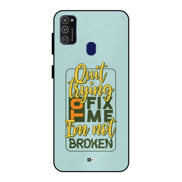 Not Broken Metal Back Case for Galaxy M21