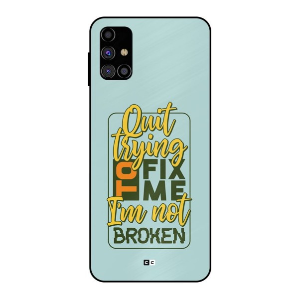 Not Broken Metal Back Case for Galaxy M31s