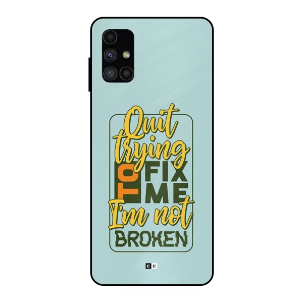 Not Broken Metal Back Case for Galaxy M51