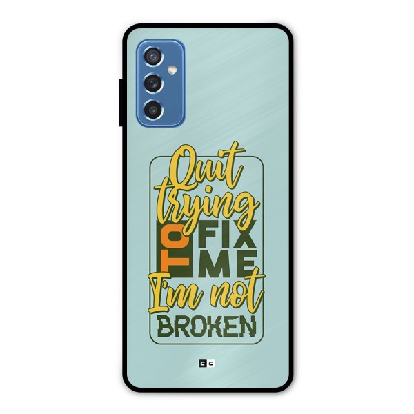 Not Broken Metal Back Case for Galaxy M52 5G