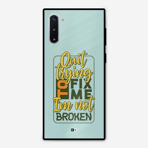 Not Broken Metal Back Case for Galaxy Note 10