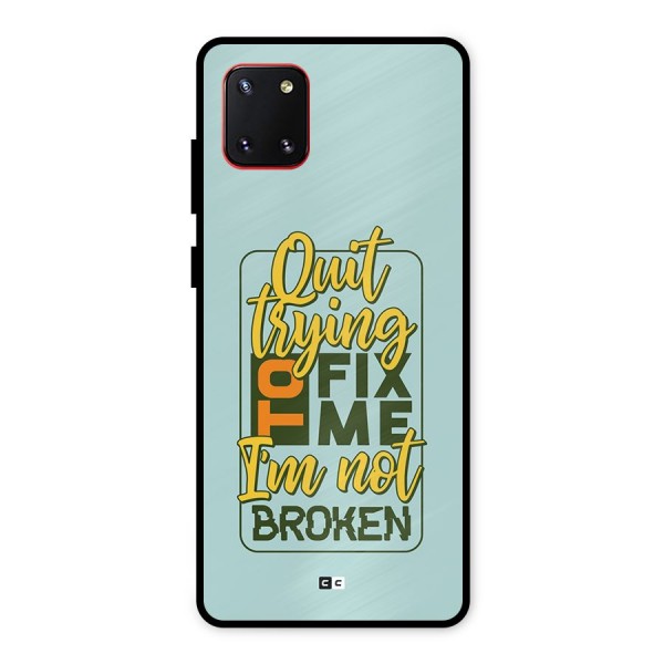 Not Broken Metal Back Case for Galaxy Note 10 Lite