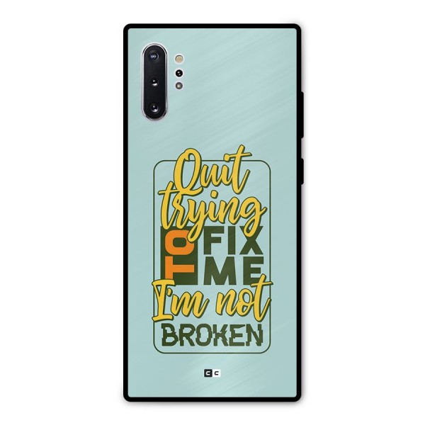 Not Broken Metal Back Case for Galaxy Note 10 Plus