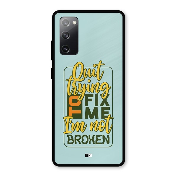 Not Broken Metal Back Case for Galaxy S20 FE