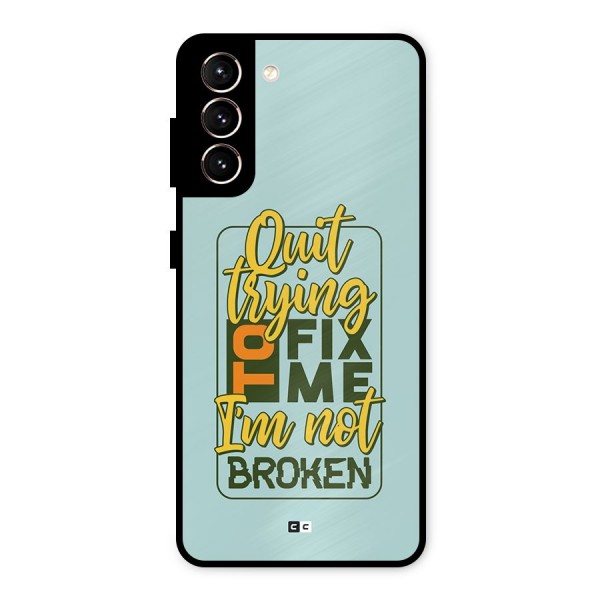 Not Broken Metal Back Case for Galaxy S21 5G