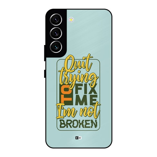 Not Broken Metal Back Case for Galaxy S22 5G