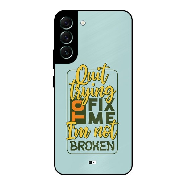 Not Broken Metal Back Case for Galaxy S22 Plus 5G