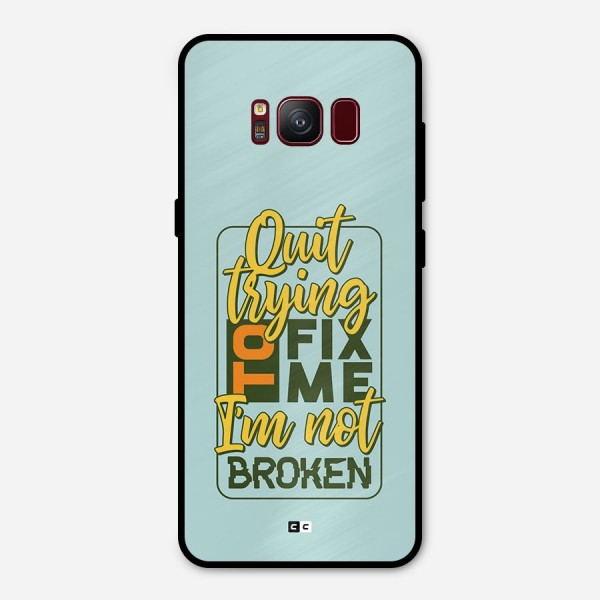 Not Broken Metal Back Case for Galaxy S8