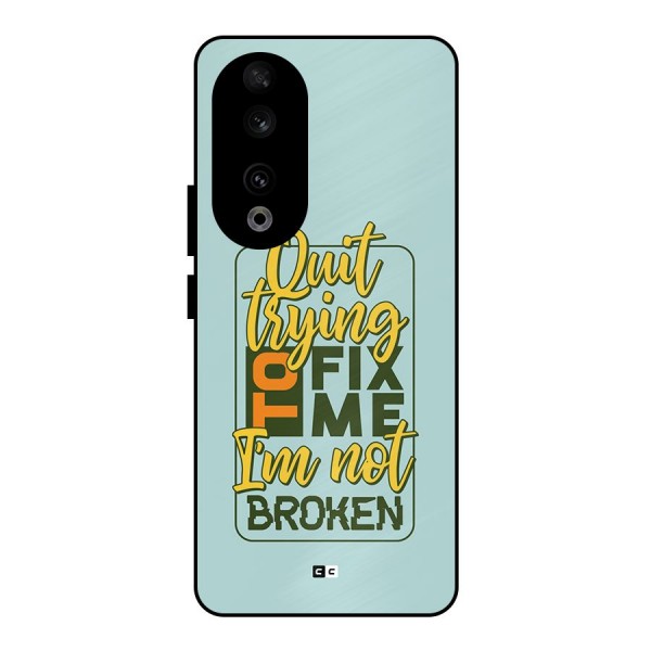 Not Broken Metal Back Case for Honor 90