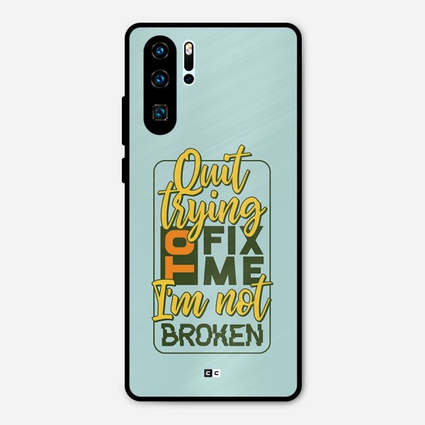 Not Broken Metal Back Case for Huawei P30 Pro