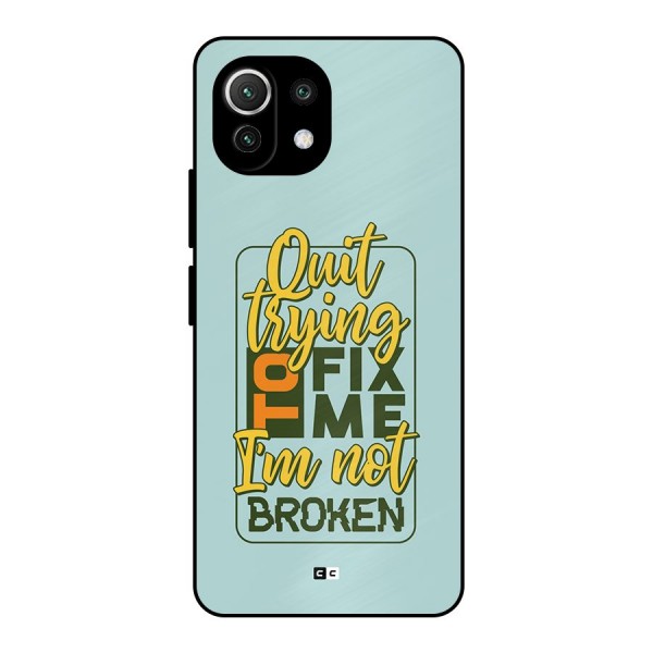 Not Broken Metal Back Case for Mi 11 Lite