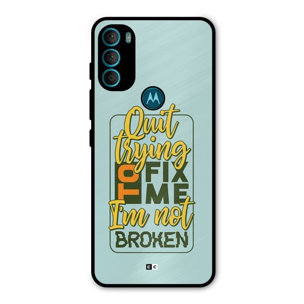 Not Broken Metal Back Case for Moto G71 5G