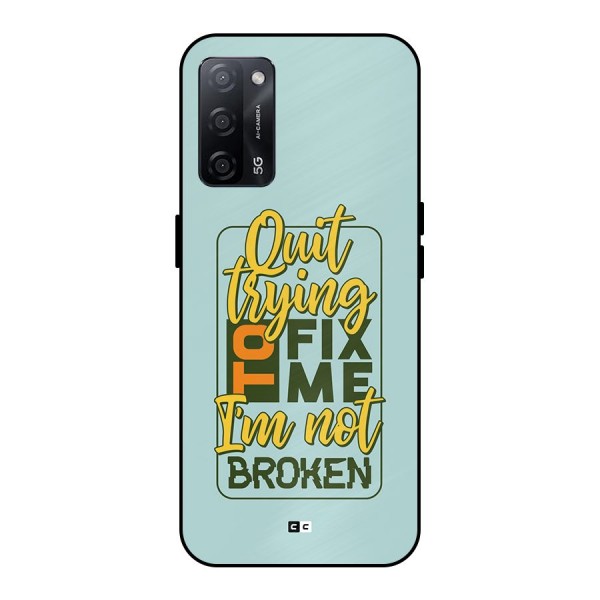 Not Broken Metal Back Case for Oppo A53s 5G