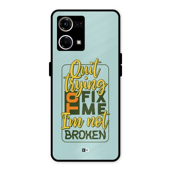 Not Broken Metal Back Case for Oppo F21 Pro 4G